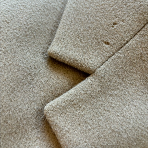 MENS LAUREN RALPH LAUREN CASHMERE & WOOL LONG BUTTON DOWN TRENCH COAT, TAN - Picture 13 of 15